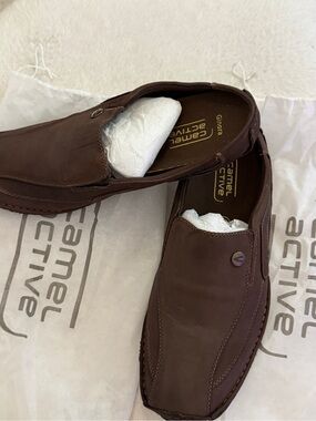 Men's Brown Slip-On Leather Loafers